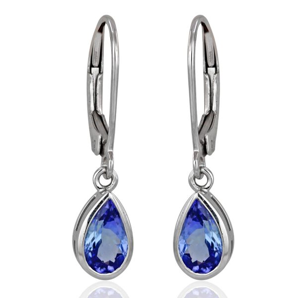 Tanzanite dangling lever back earrings GWTZE84362-0