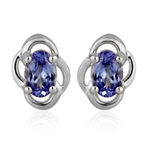 Tanzanite white gold earrings GWTZE84353-0