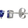 Tanzanite teardrop stud earrings GWTZE84358-0