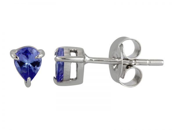 Tanzanite teardrop stud earrings GWTZE84358-0