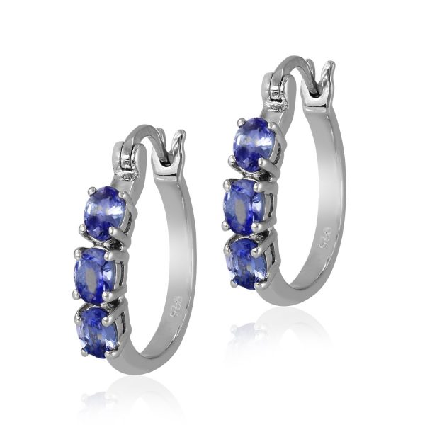 Tanzanite hoop earrings GWTZ84773-0