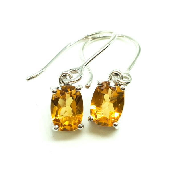 Citrine dangling earrings GWER83354-1631