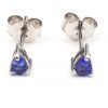 Tanzanite teardrop stud earrings GWTZE84358-1662