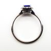 Tanzanite and cubic zirconia ring GWTZR84082-1812