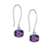 Dangling Amethyst wire Earrings GWER83156-0