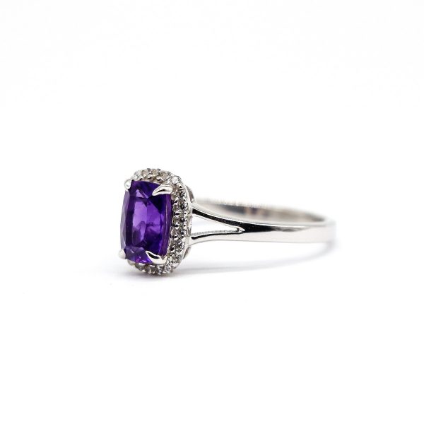 Tanzanite and cubic zirconia ring GWTZR84082-2041