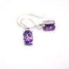 Amethyst Wire Dangling Earrings GWER83355-990