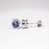 Tanzanite bezel set earrings GWTZ84366-1116