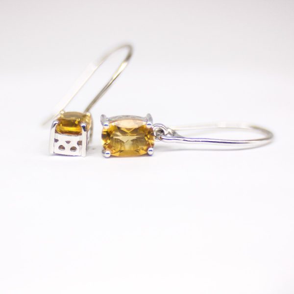 Citrine dangling earrings GWER83354-1084