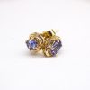 Tanzanite yellow gold earrings GWTZ84354-1145