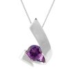 Amethyst sterling silver pendant GWP86390-0