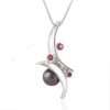 Fresh Water Pearl and Ruby pendant GWP86397-0