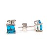 Blue topaz sterling silver earrings GWER87208-2125