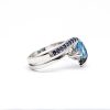 Blue Topaz and Cubic Zirconia ring GWR86375-2067