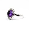 Sterling silver amethyst ring GWR88659 -2093