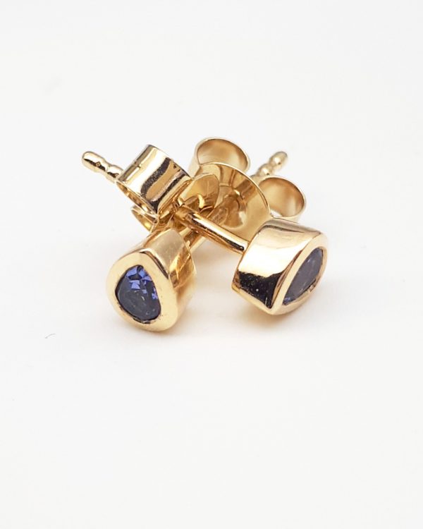 Tanzanite Yellow gold studs GWTZE84344-1622