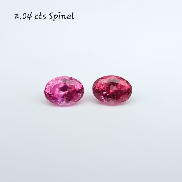 Redish Pink Spinel oval pair 2.04 cts PSPIN0035G-2361