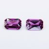 Purple Garnet Octagon radiant cut pairs-535