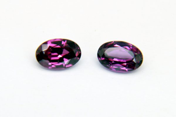 Purple Garnet Pair Oval 3.99 cts 9x7mm-521