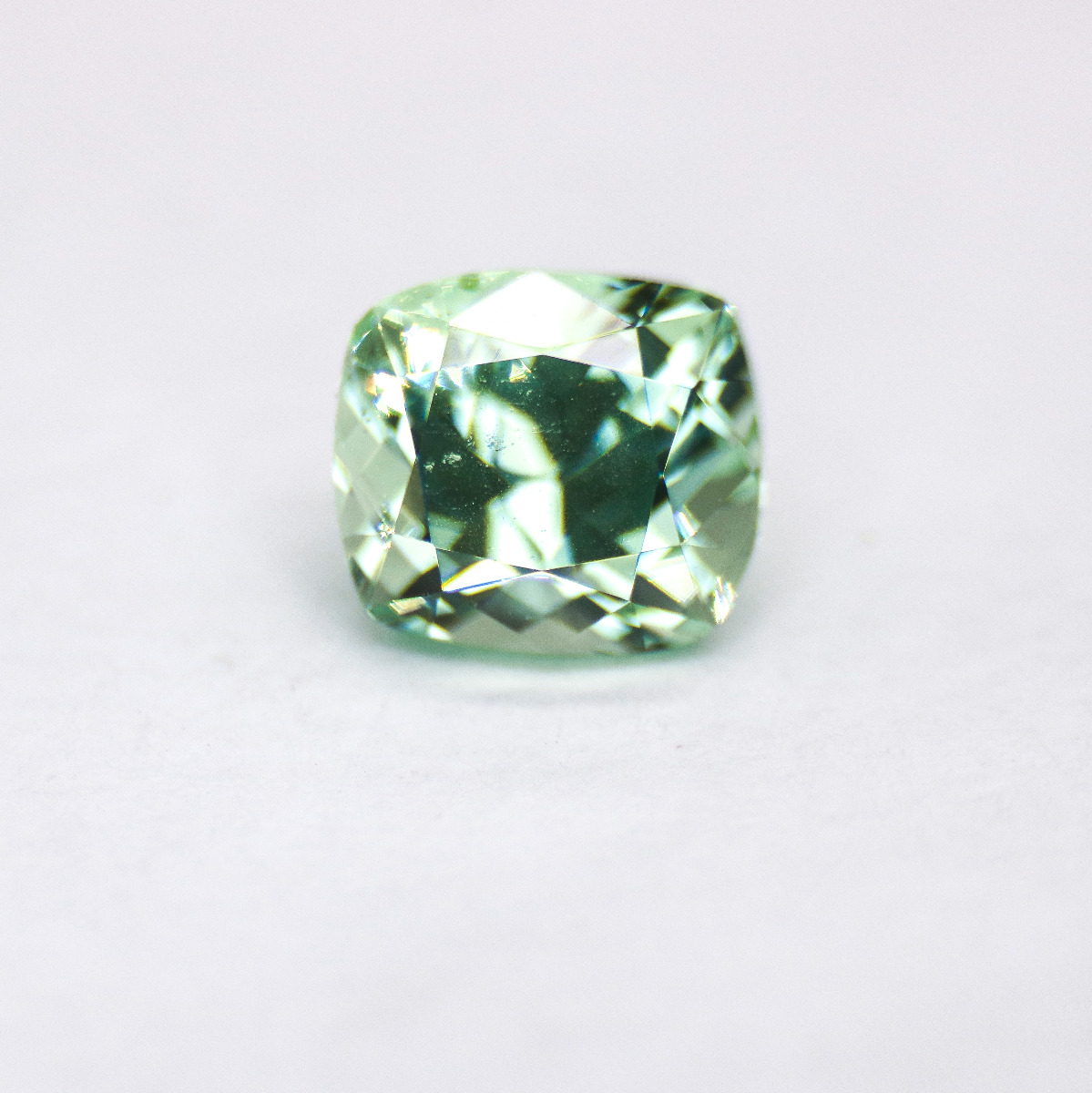 Mint Grossular Garnet 1.67ct Cushion MGG0001 - GEMWORLD LTD