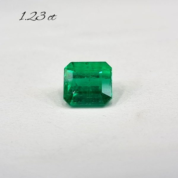 1.23 Cts Emerald, Minor Clarity enhancement 6.2 x 5.7 x 4.7mm-2214