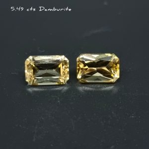 5.54 Cts Damburite Radiant Cut Pair-0