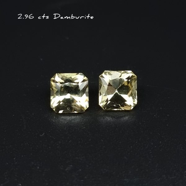 2.96 Cts Asher Cut Yellow Damburite-0